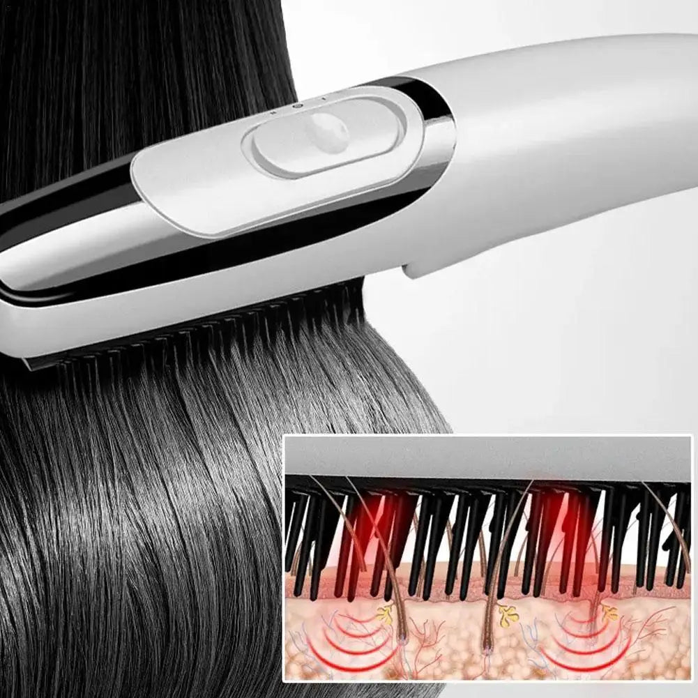 Cepillo anti caida con luz infrarroja y vibración