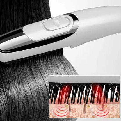 Cepillo anti caida con luz infrarroja y vibración